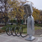 Microphone Bike Rack – Music Row – Nashville, TN